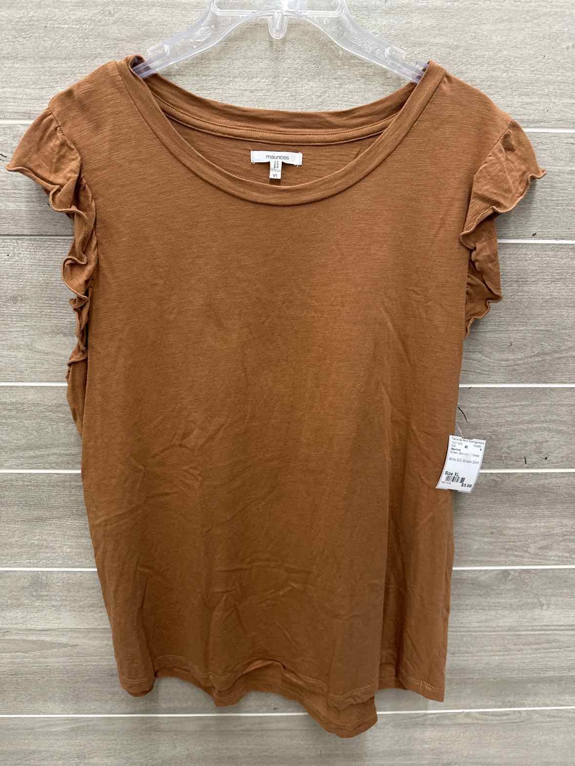 Maurices Size XL Brown Womens Shirt