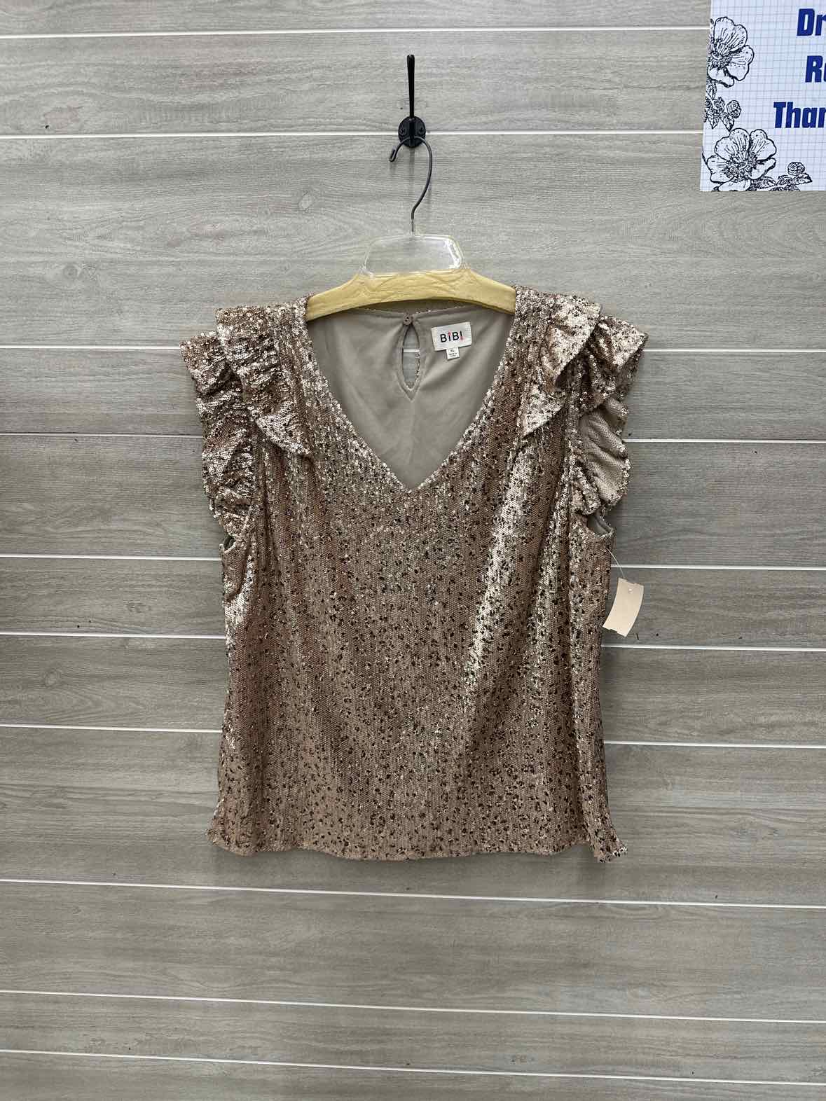 Bibi Size XL Gold Womens Shirt