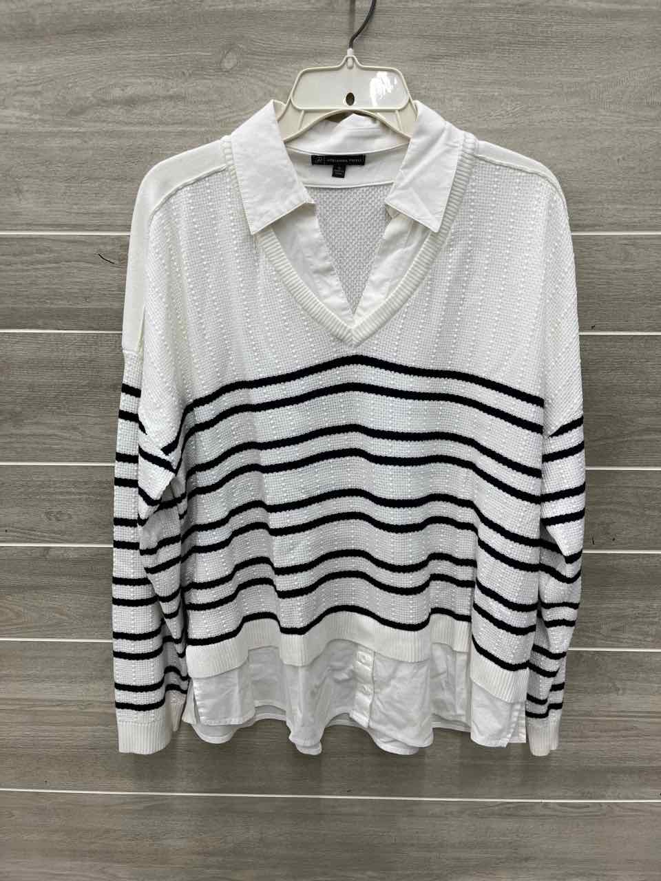 Adrianna Papell Size XL Black Womens Shirt