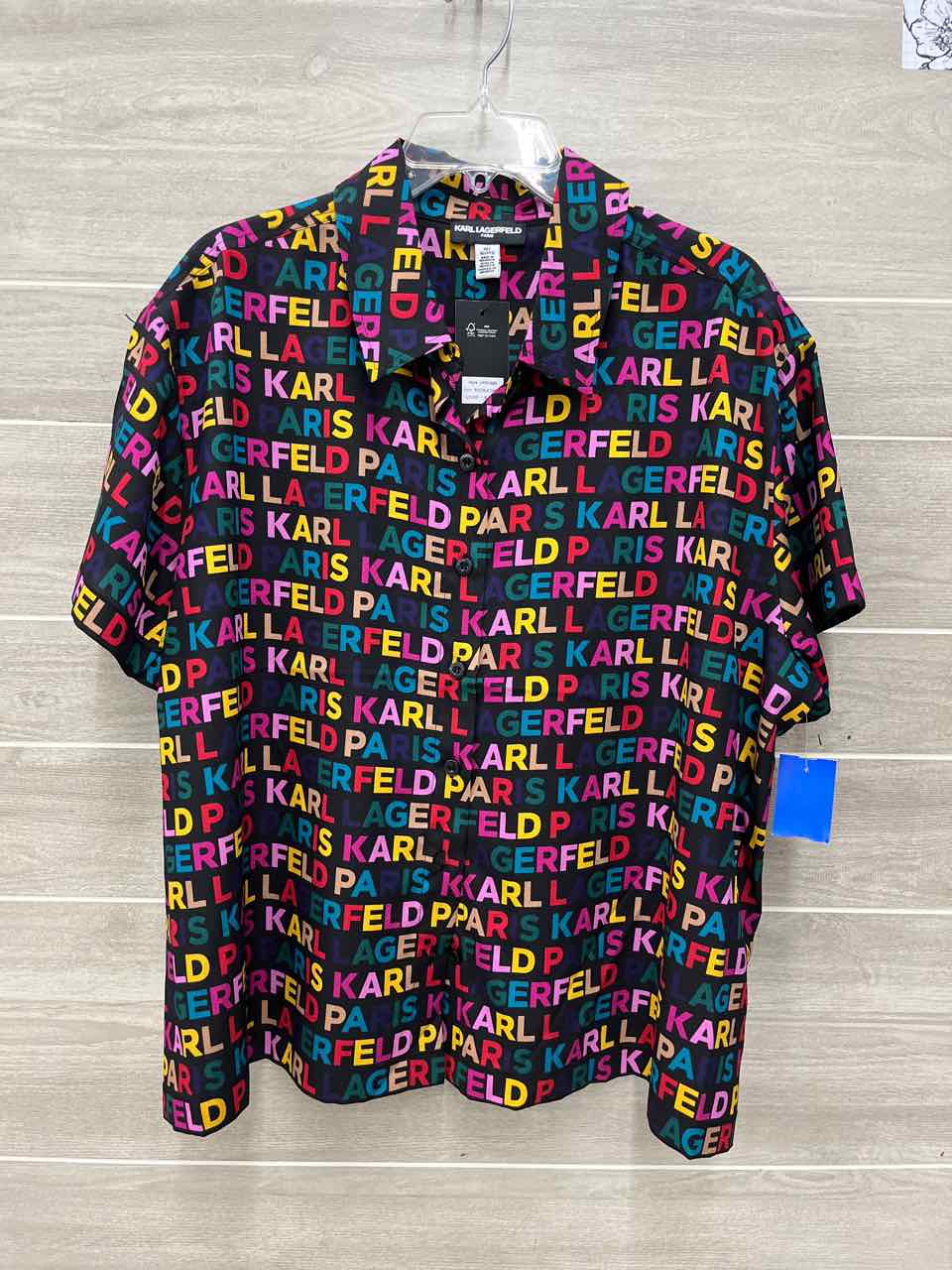 Karl Lagerfeld Size 1X Black Womens Shirt