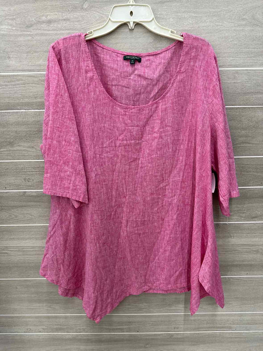 For Cynthia Pink Womens Size 1X Shirt