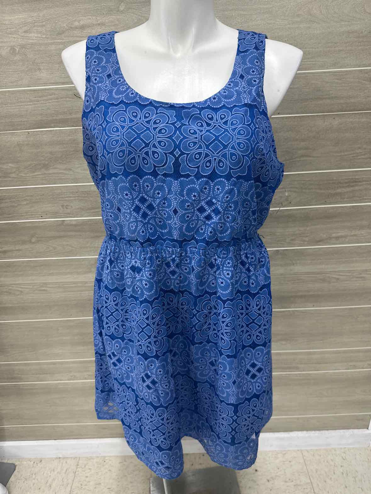 ELLE Blue Womens Women Size XXL Dress