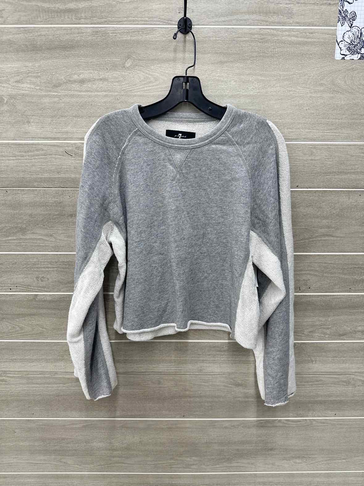 7 For All Mankind Size XS/S Gray Womens Sweatshirt