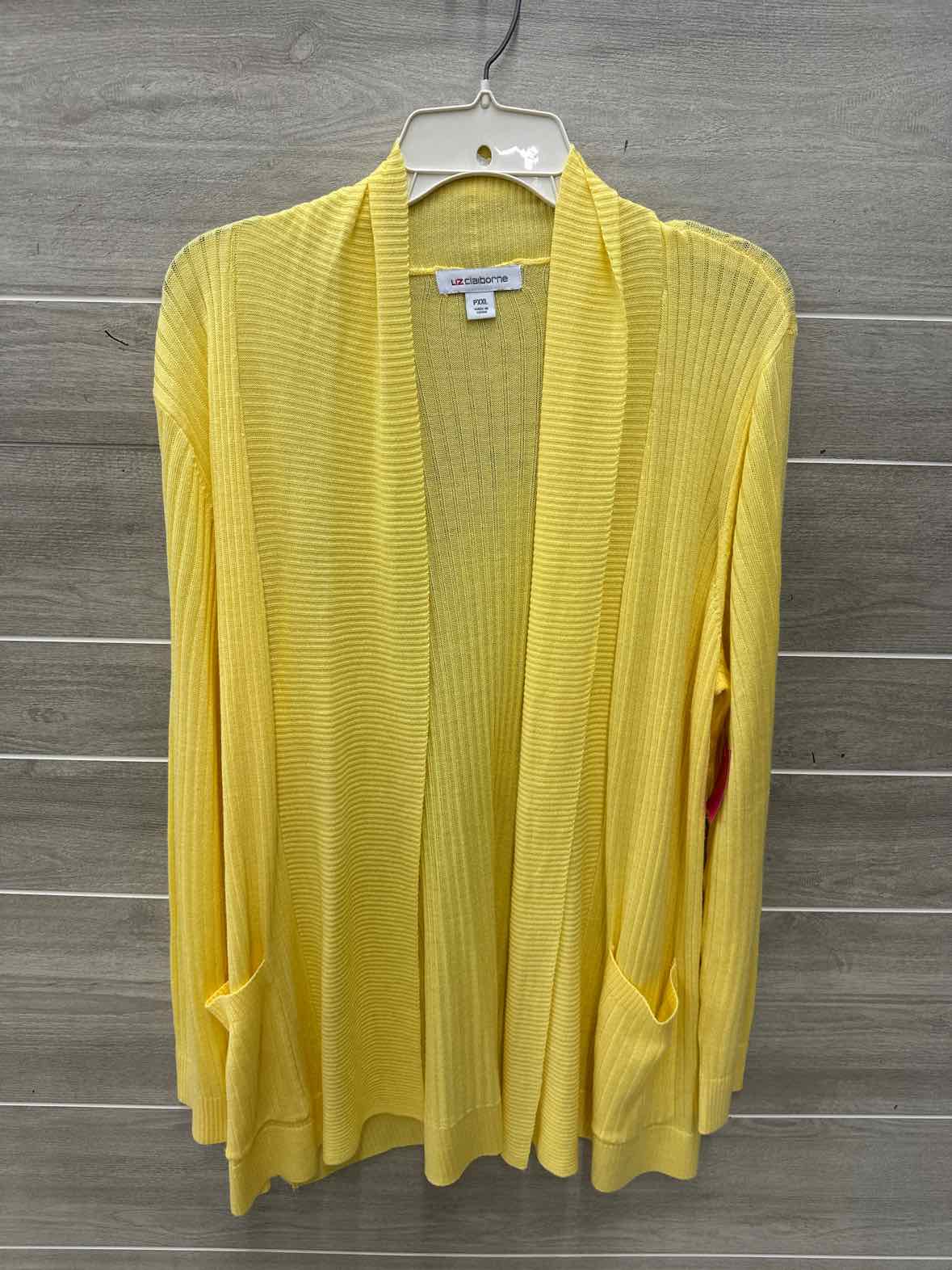 Liz Claiborne Size XXL/P Yellow Petite Sweater