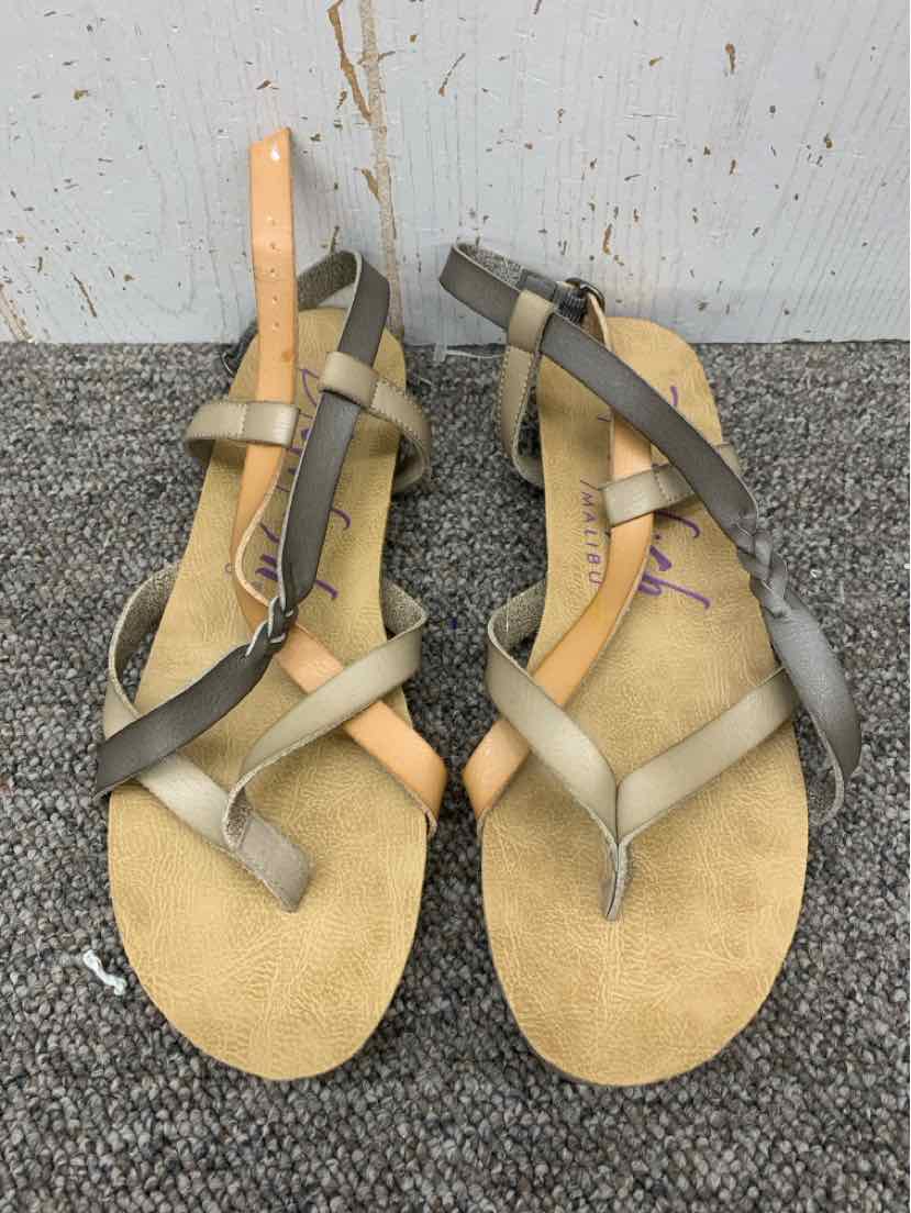 Blowfish Gray Womens Size 9.5 Sandals