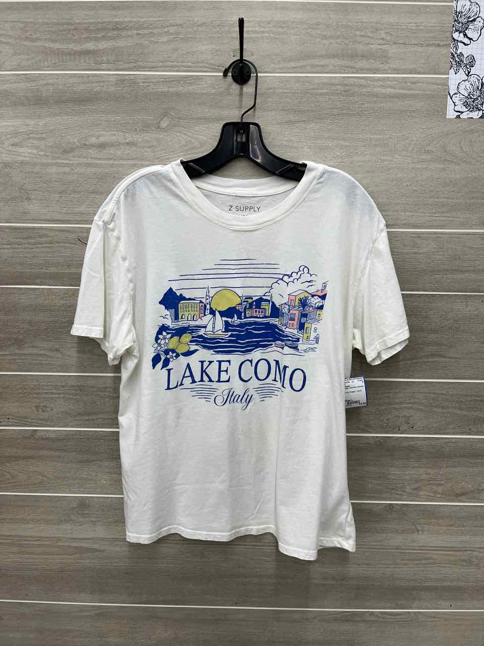 Z Supply Size L Cream Womens Shirt