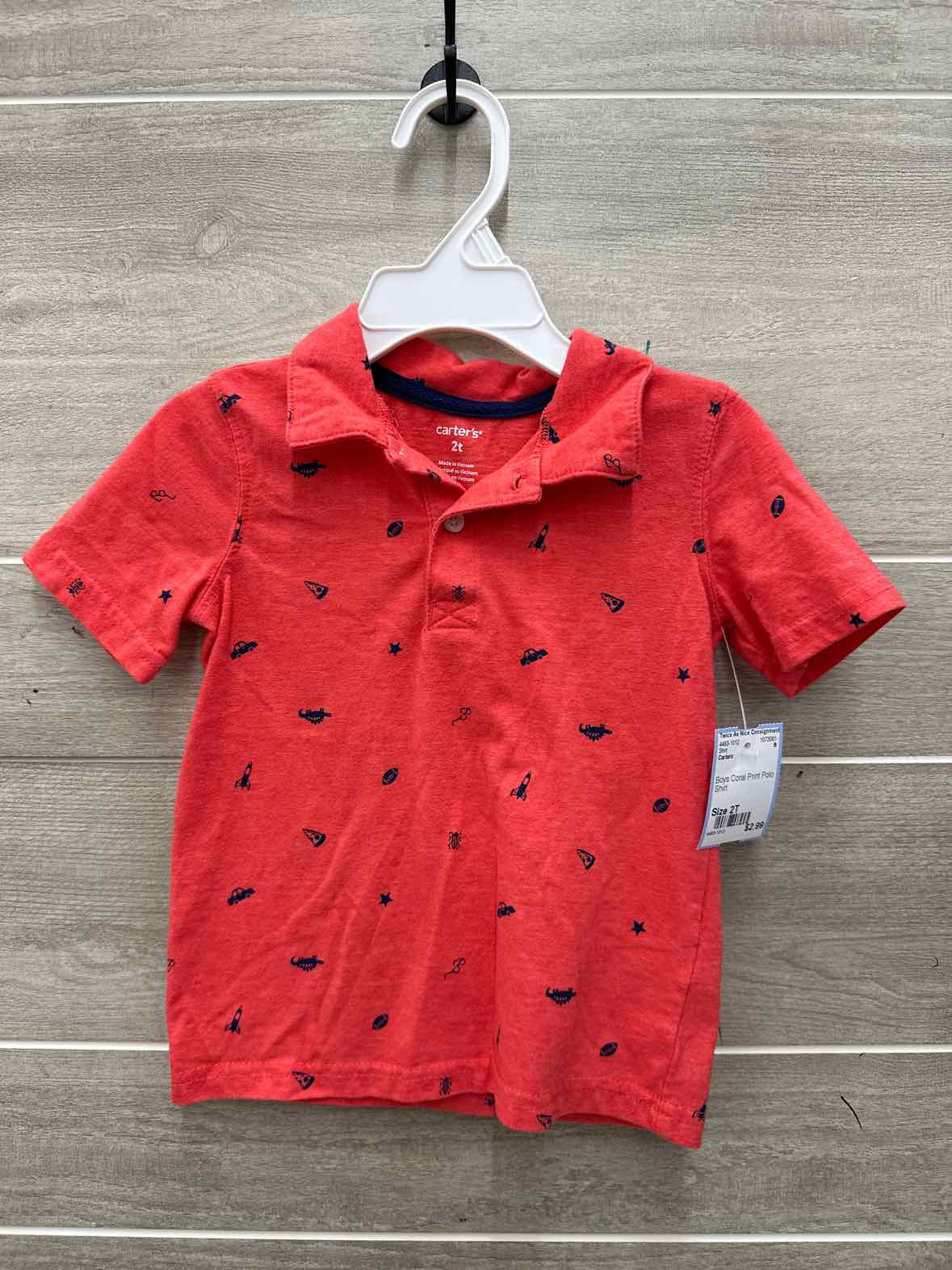 Carters Boys Size 2T Shirt