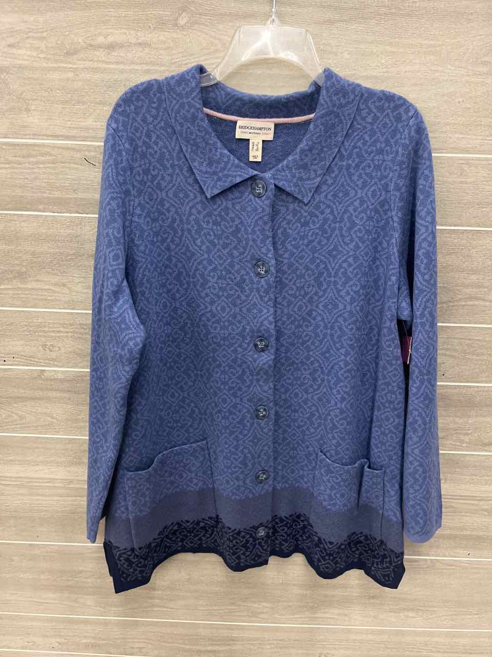 Isaac Mizrahi Size 1X/2X Blue Plus Sweater