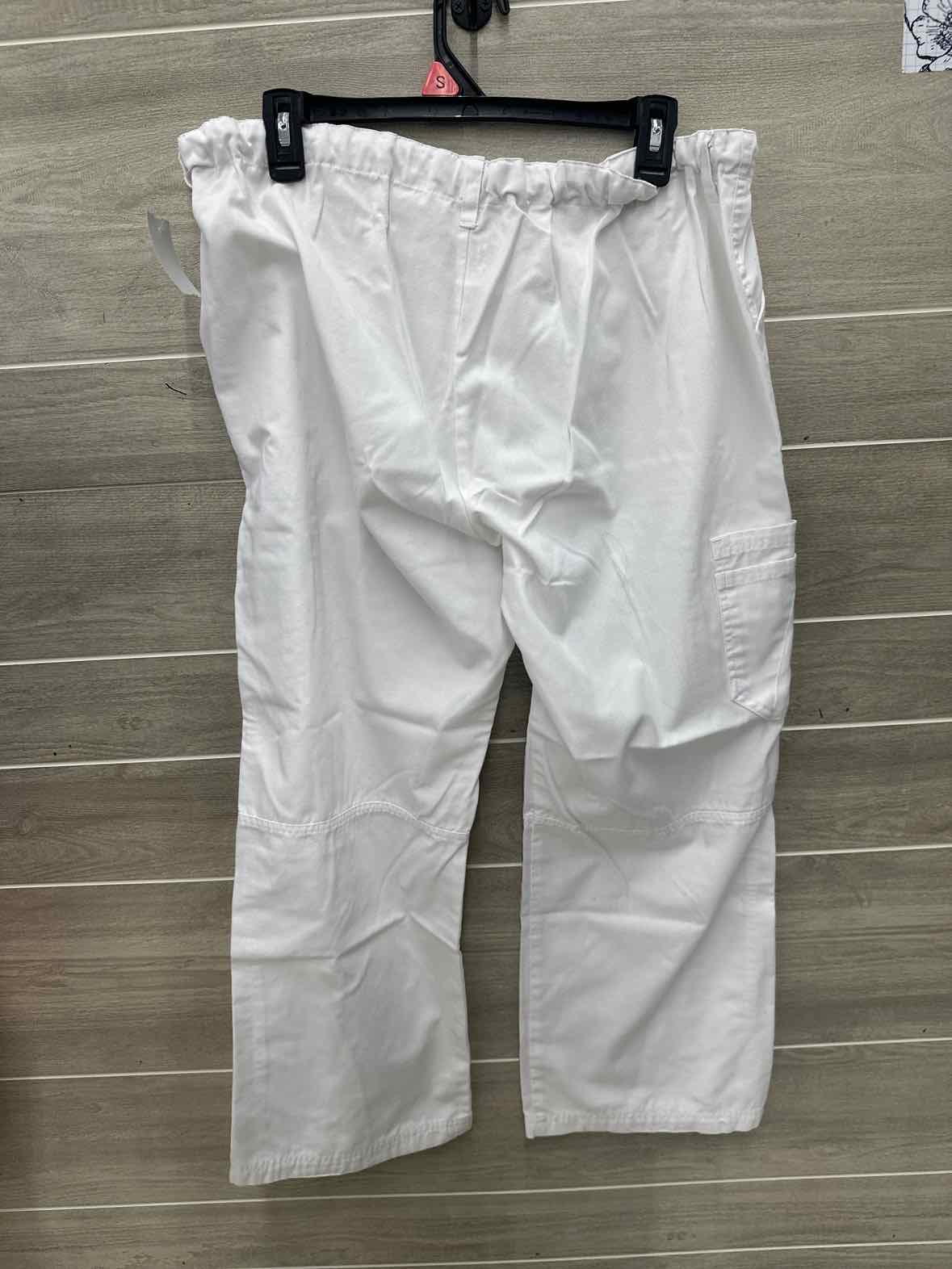 Cherokee Size L White Womens Scrub Pants