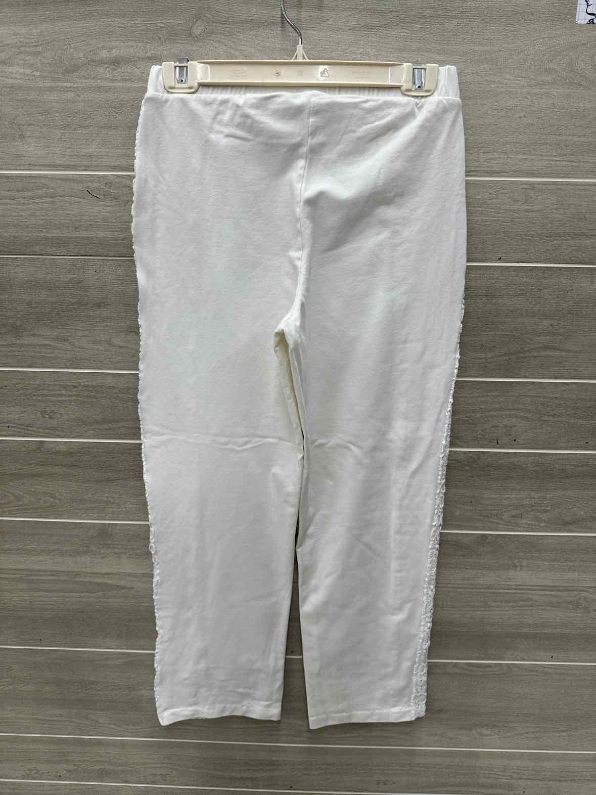 Drapers & Damons Size 6P White Petite Pants