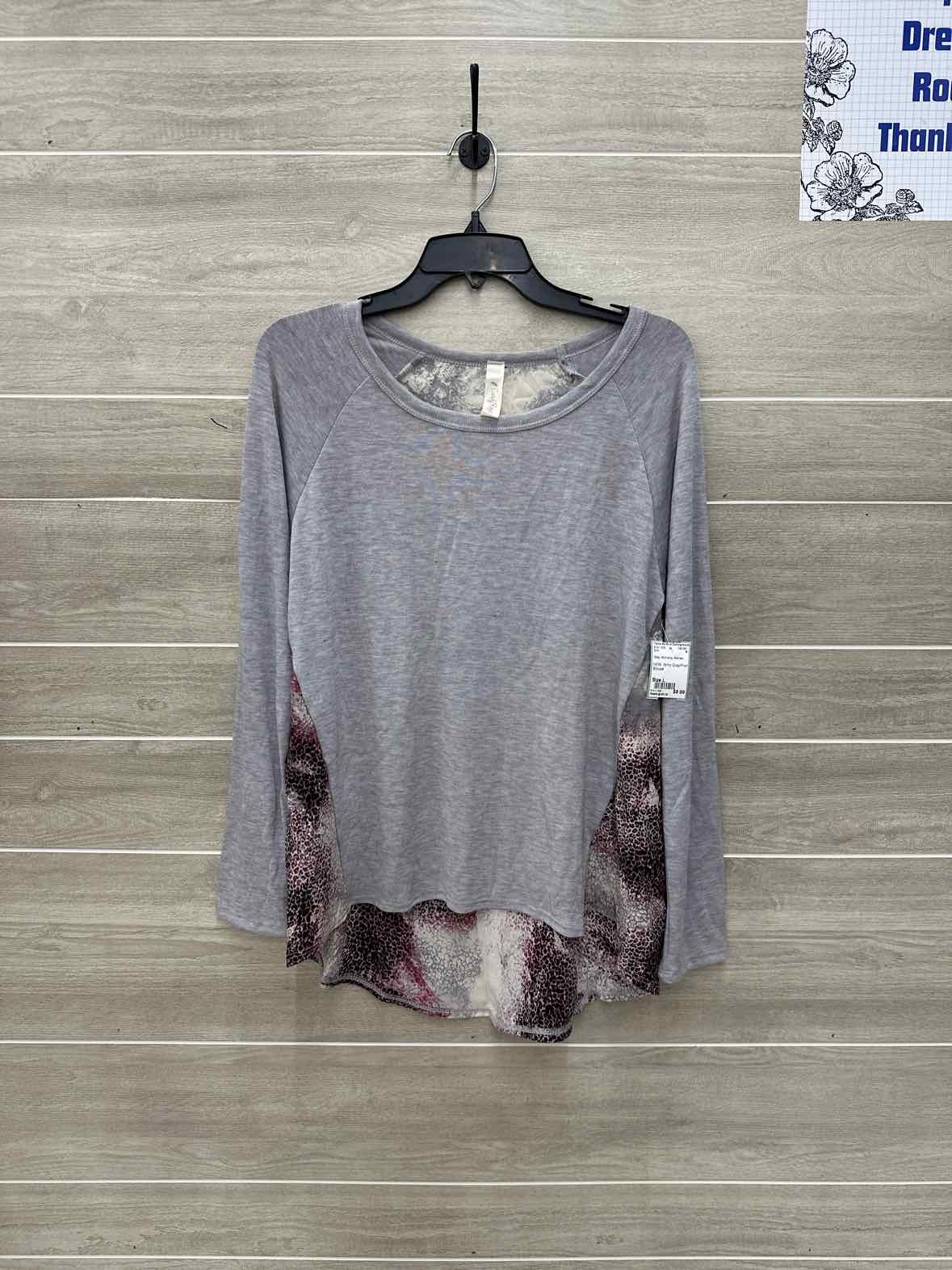 Gray Womens Women Size L Shirt