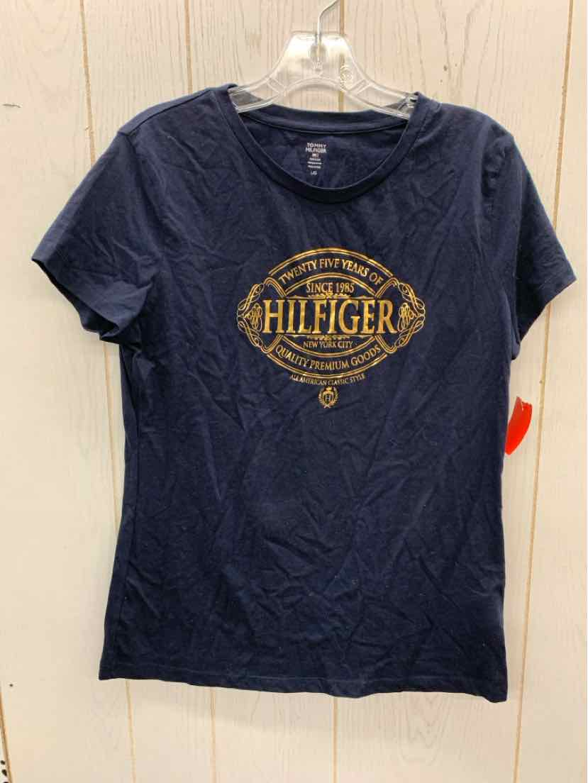 Tommy Hilfiger Navy Womens Size L Shirt