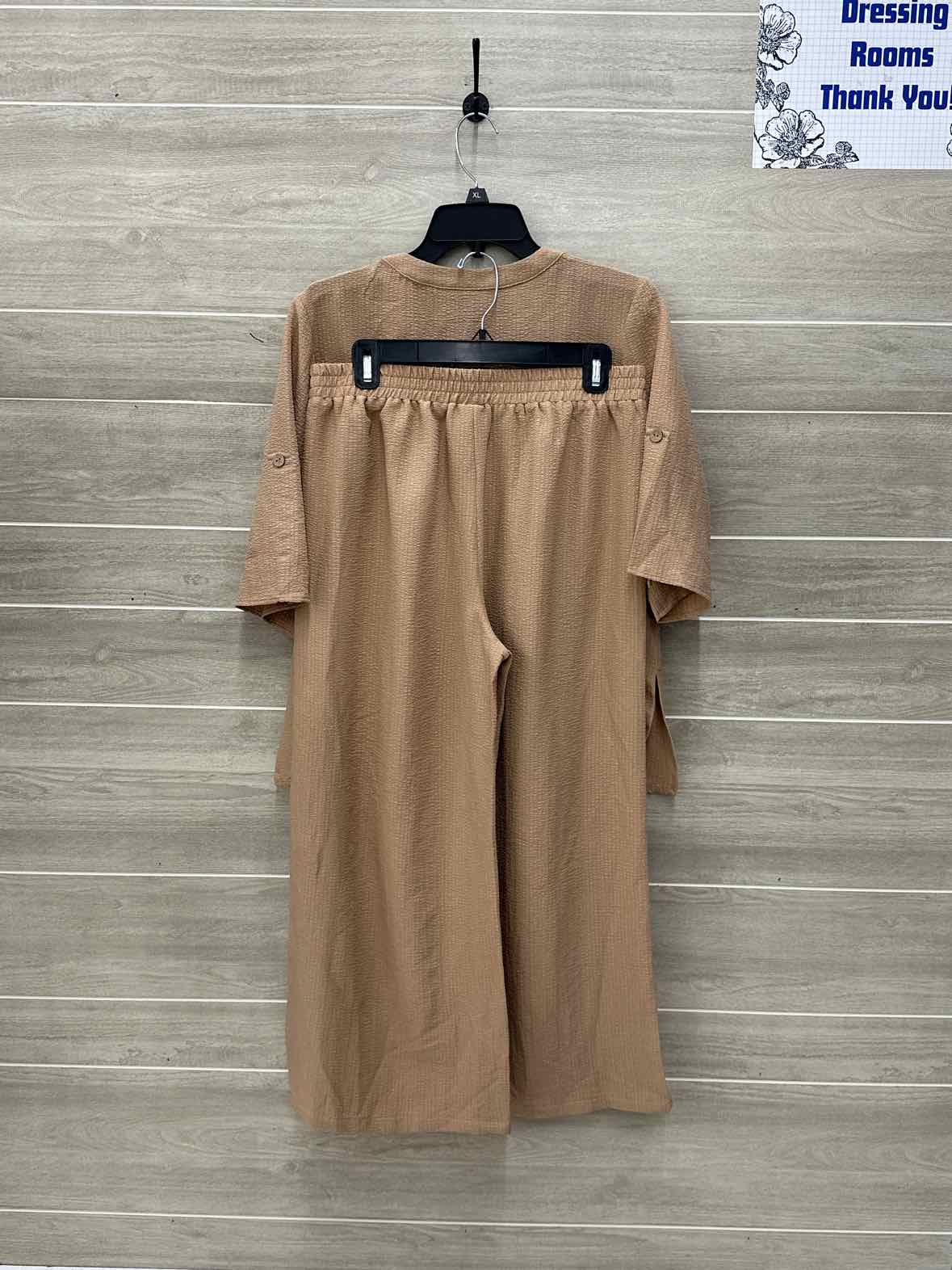 Emory Rose Tan Womens Women Size 12/14 Pant Set