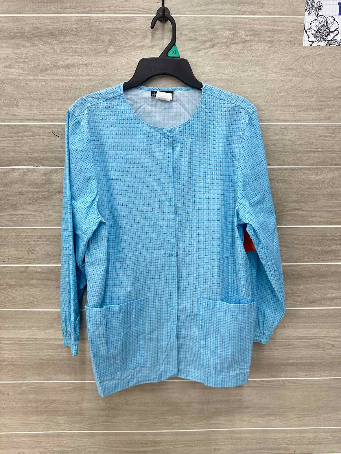 Cherokee Blue Womens Women Size Small Scrub Top