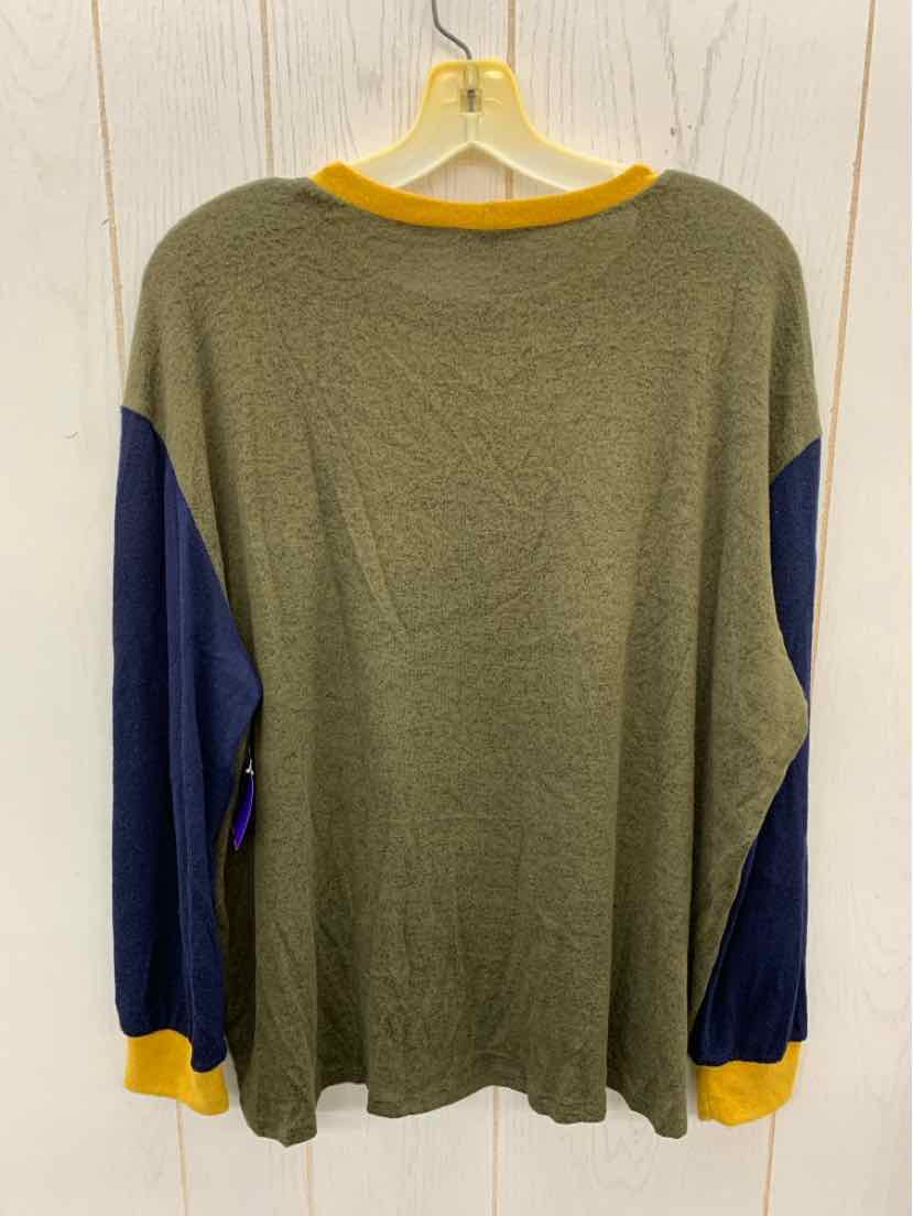 Ellie Autumn Olive Womens Size Small Shirt