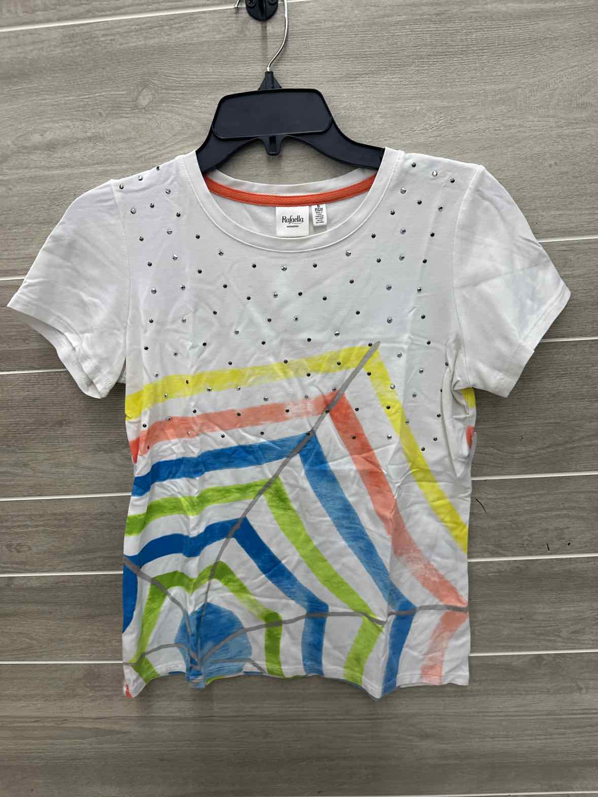 Rafaella White Womens Women Size Small Shirt