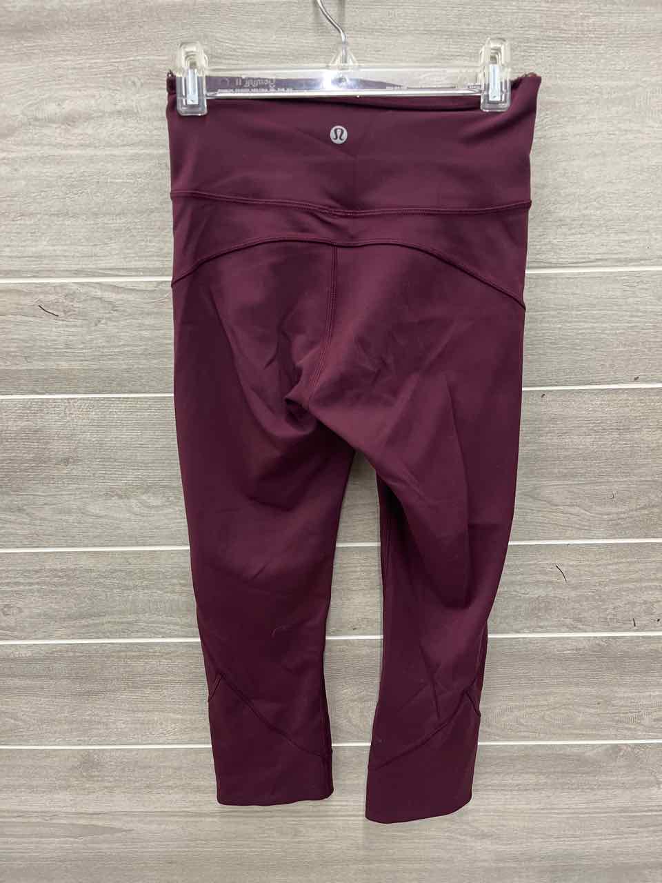 Lululemon Size 2 Burgundy Womens Leggings