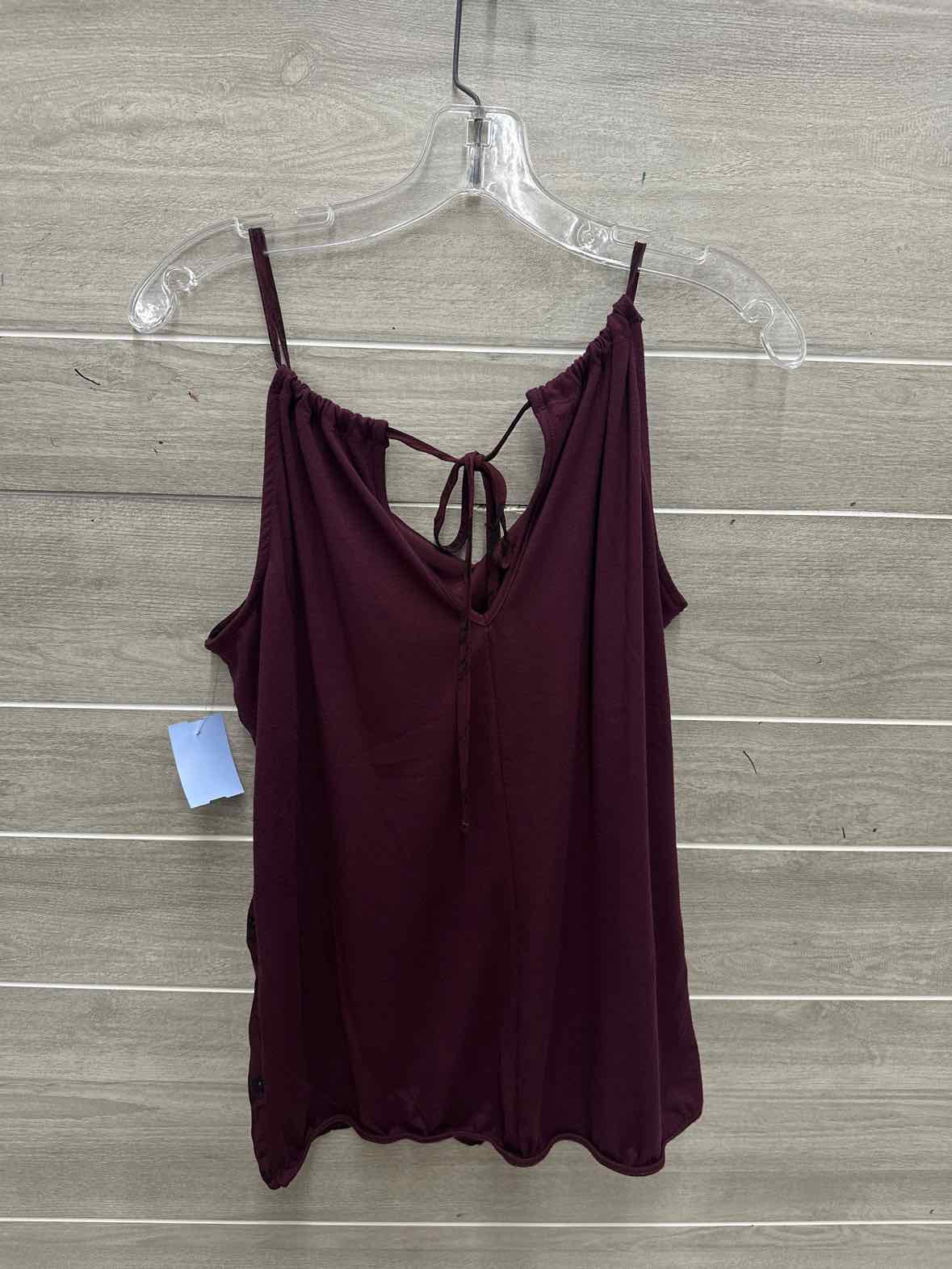 Maurices Size L Burgundy Womens Tank Top