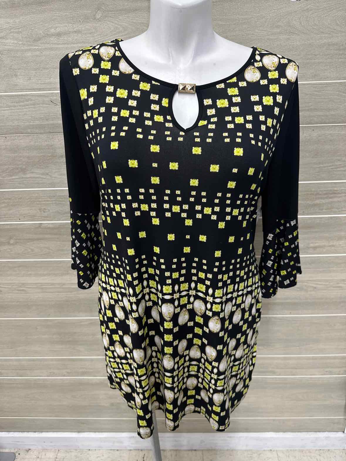 Style & Co Size 14 Black Womens Dress