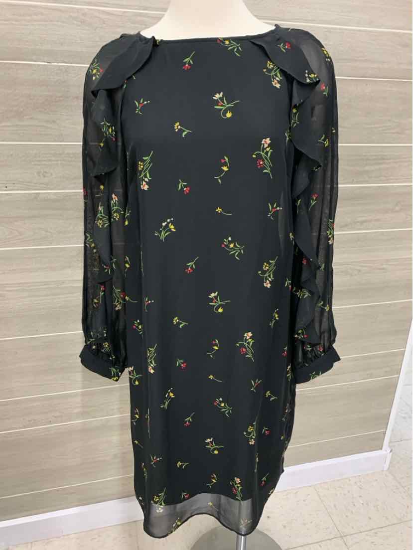 Chaps Black Womens Size 8 Dress