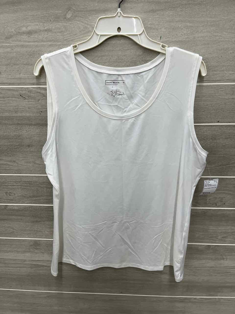 Dana Buchman Size L White Womens Tank Top