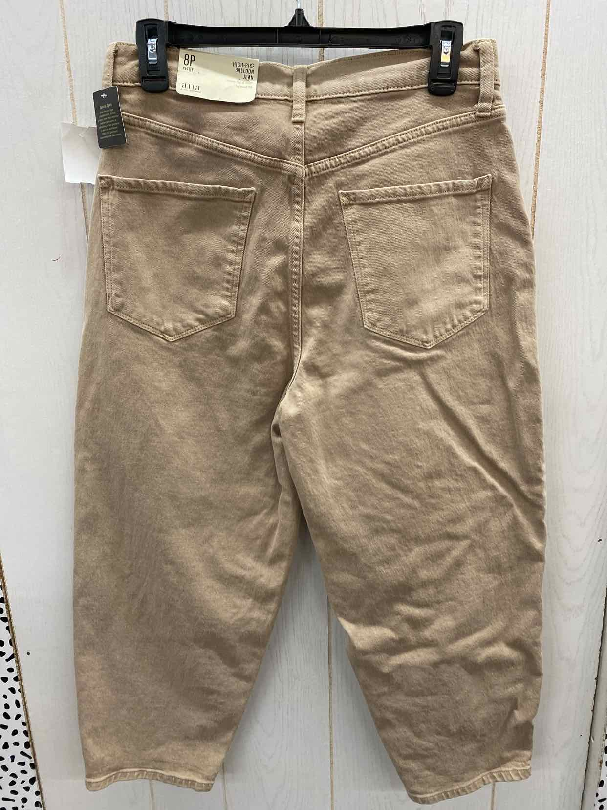 ANA Beige Womens Size 8P Jeans