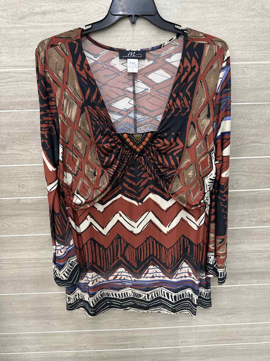 Midnight Velvet Brown Womens Size 1X Shirt