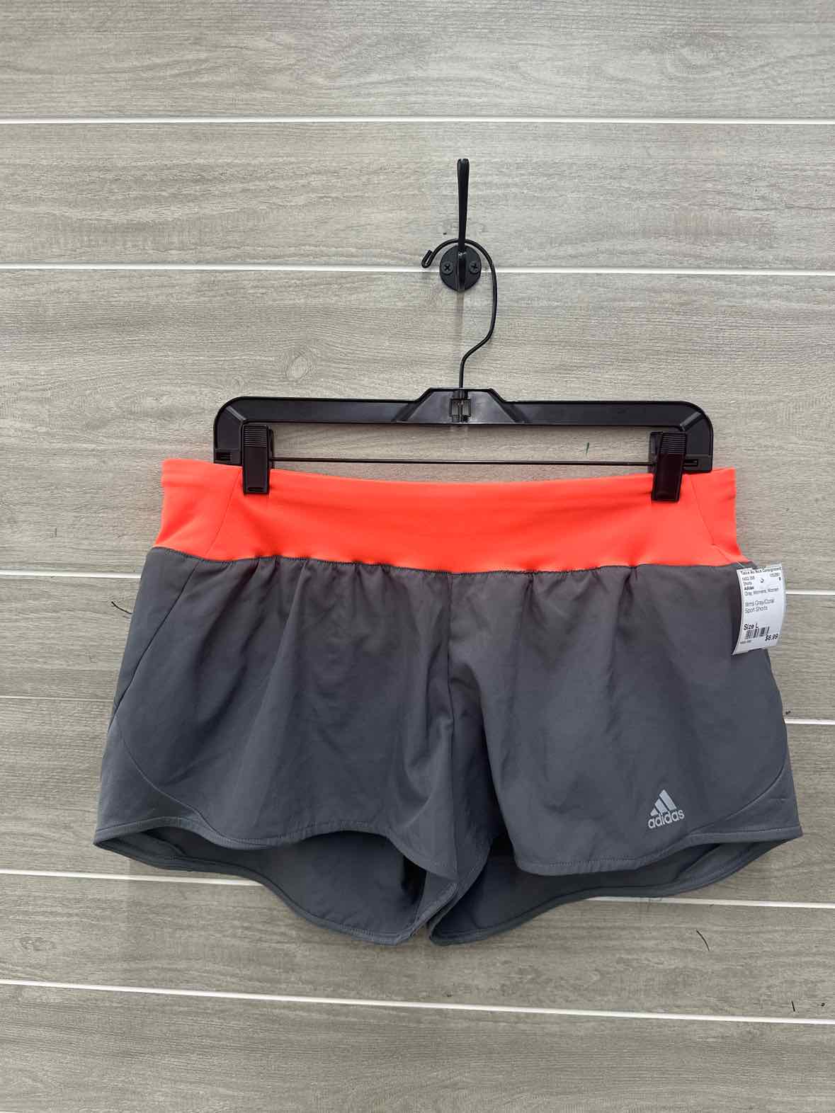 Adidas Size L Gray Womens Shorts