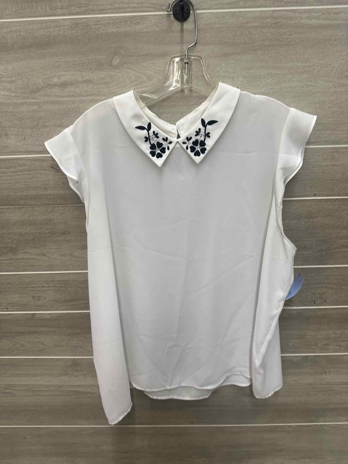 ELLE Size 18 White Womens Shirt