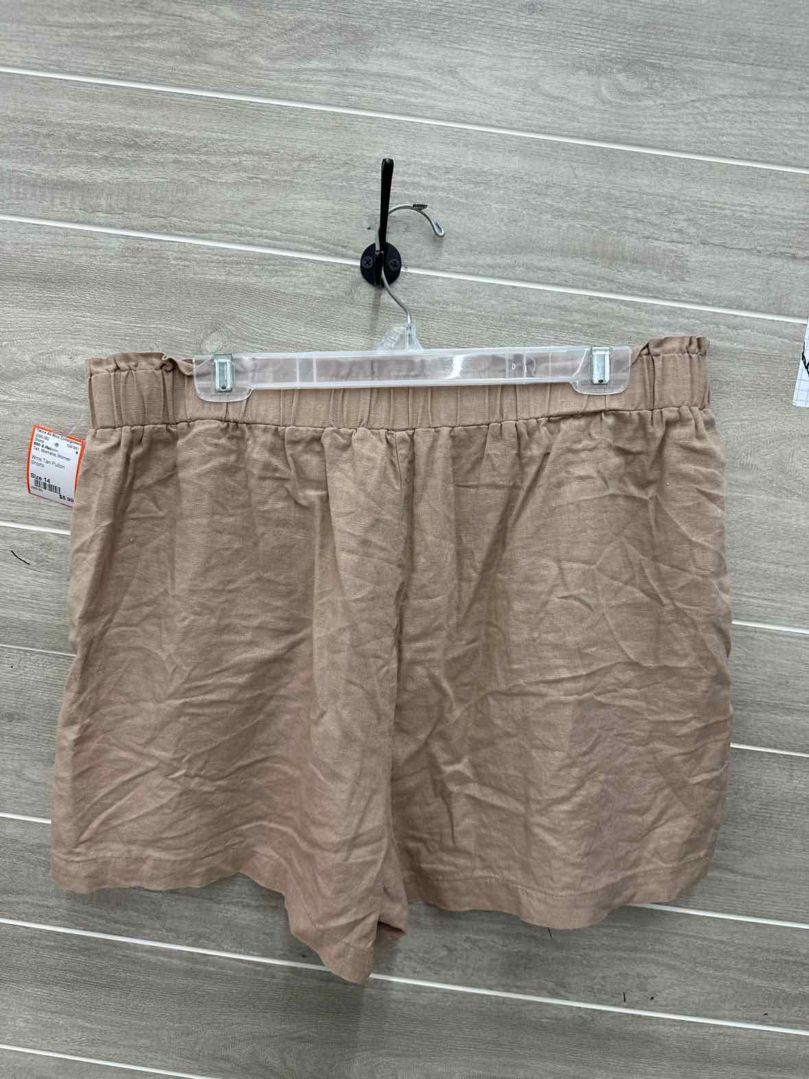 89th & Madison Size 14 Tan Womens Shorts