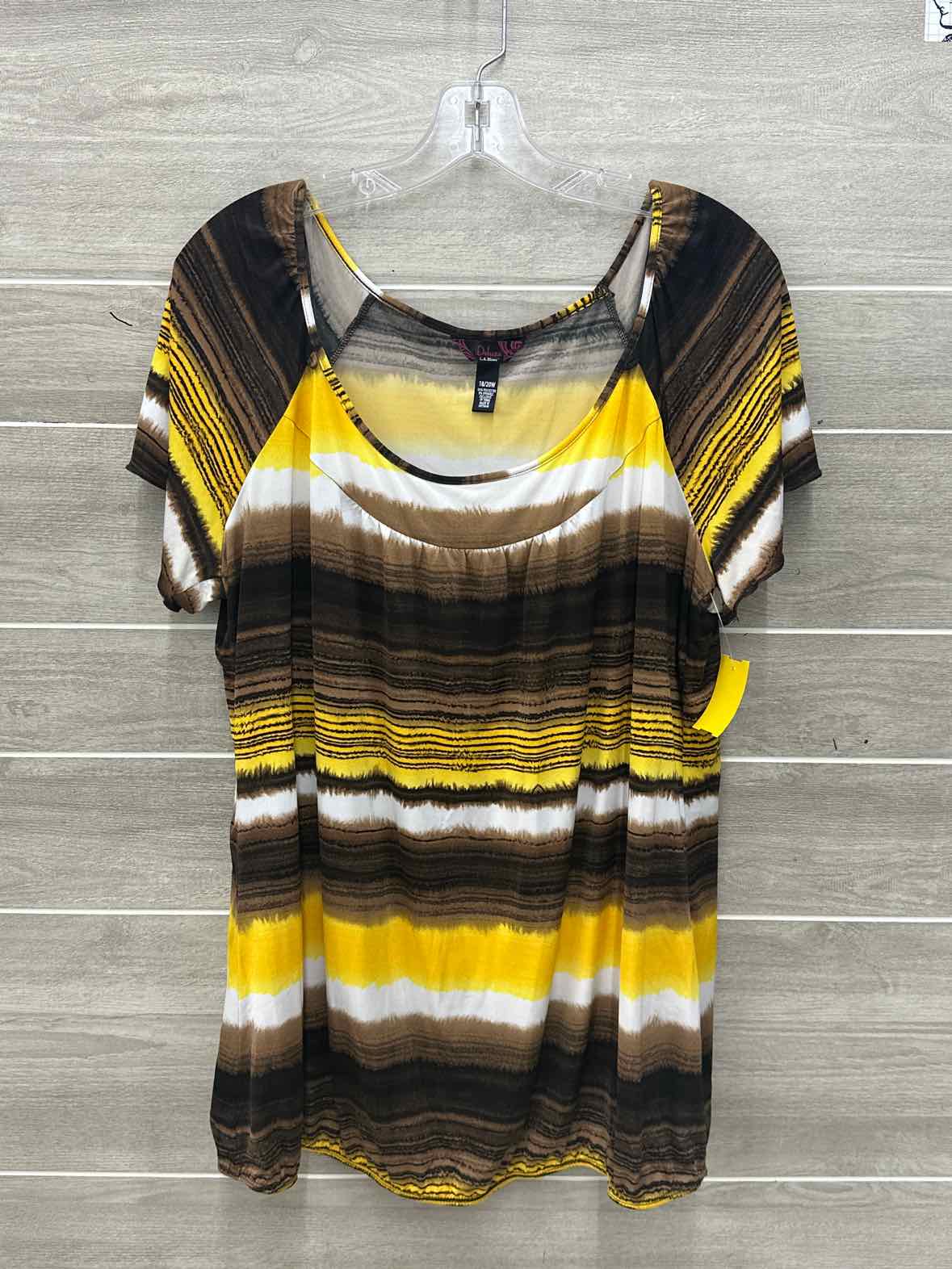 LA Blues Brown Womens Size 18/20 Shirt