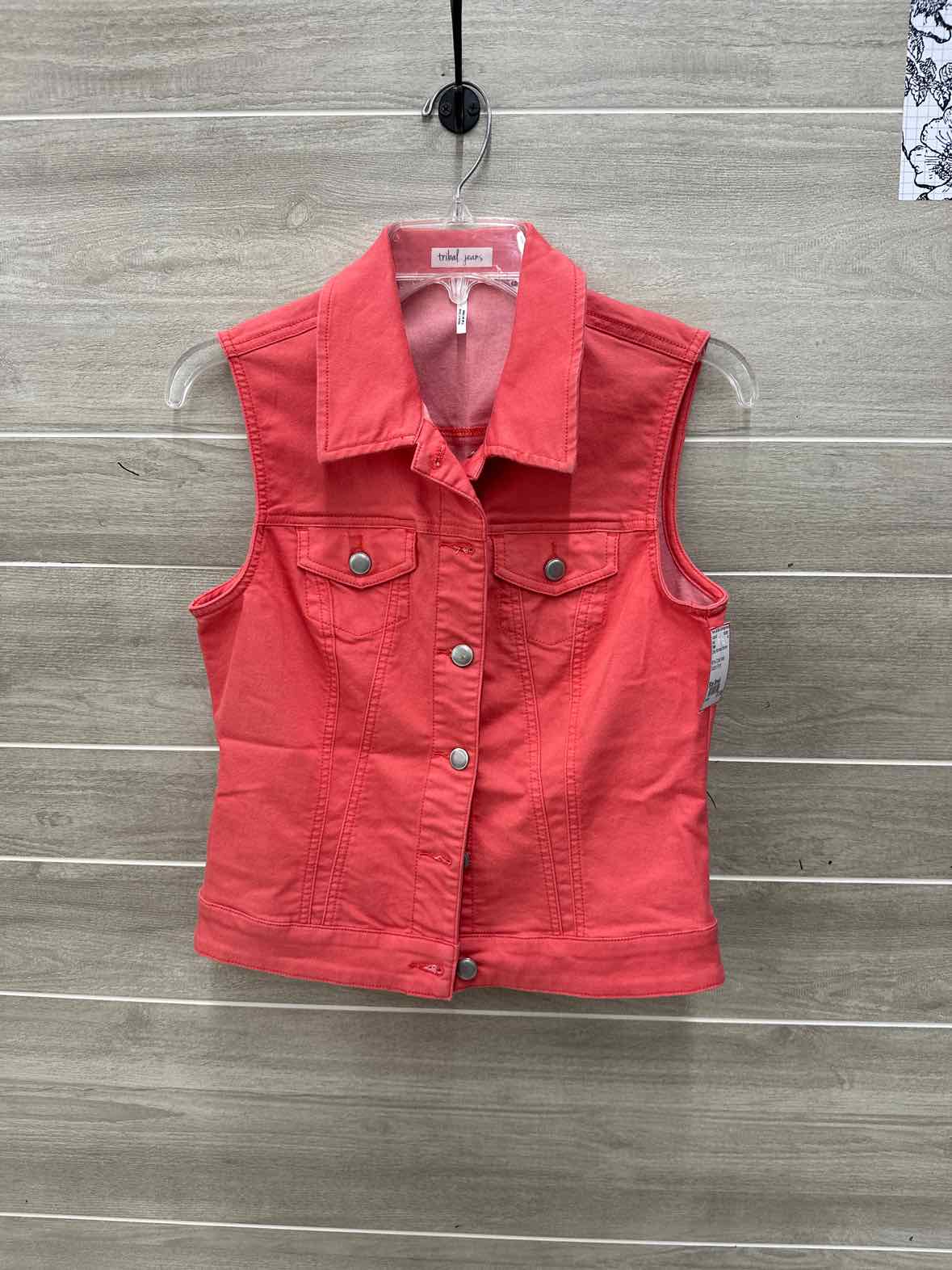 Tribal Coral Womens Women Size Small Vest