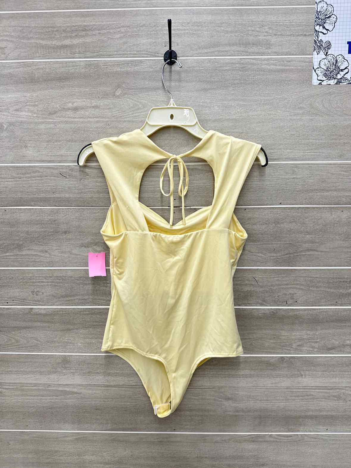 Size L Yellow Womens Bodysuit