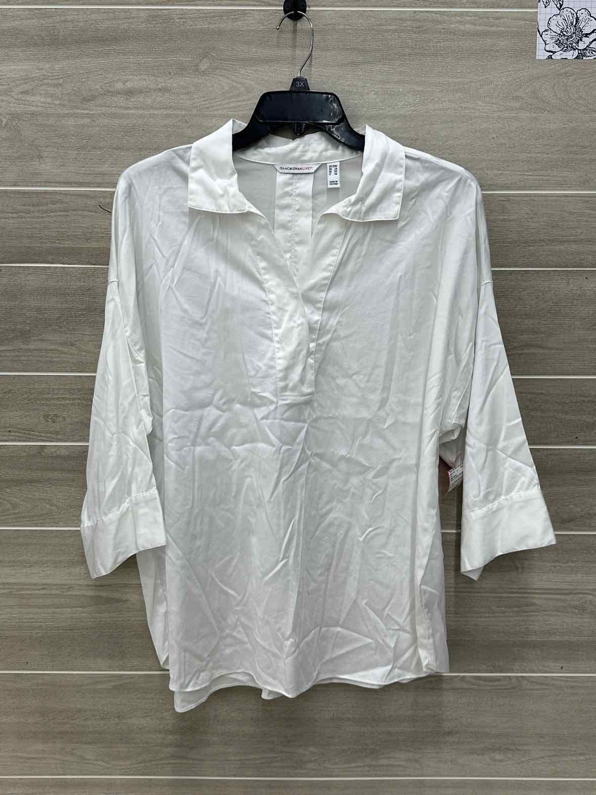 Isaac Mizrahi White Womens Women Size 20/22W Shirt