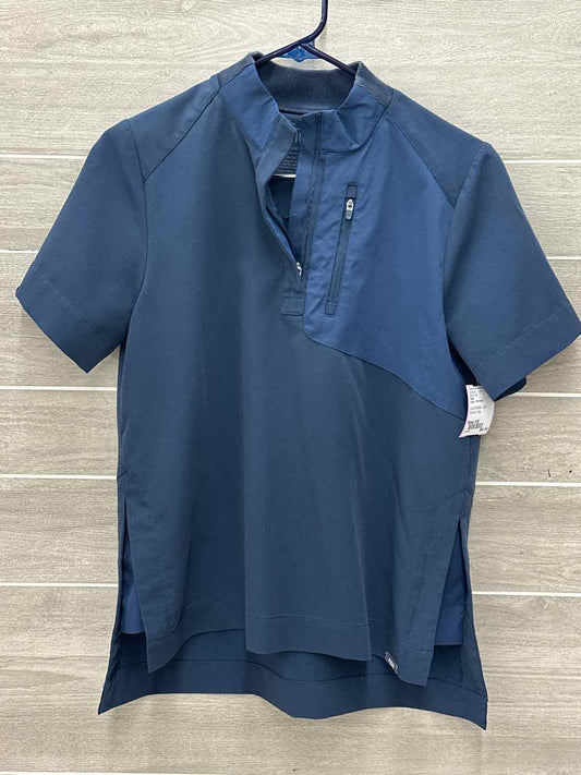 Figs Navy Womens Size XS Scrub Top