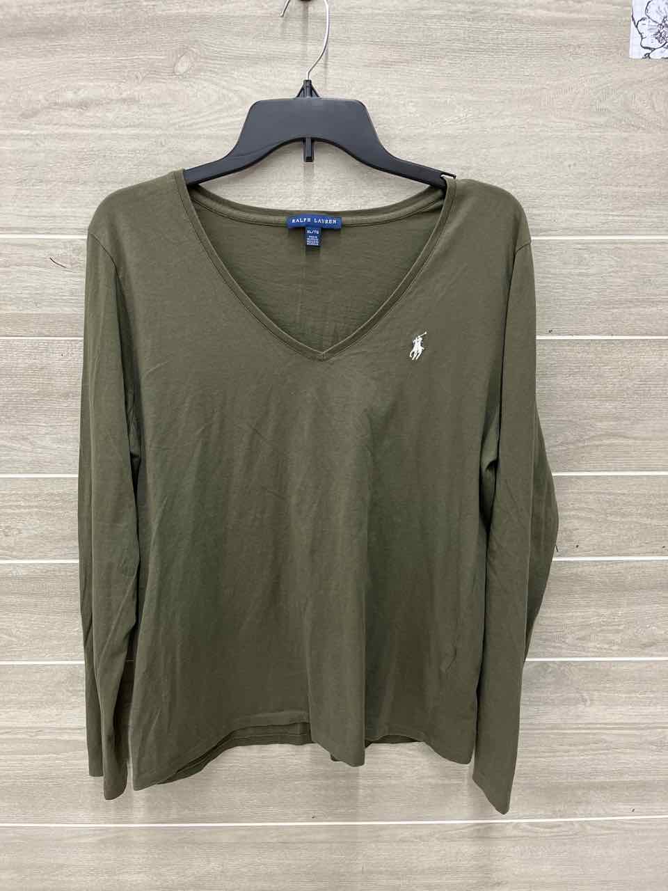 Ralph Lauren Size XL Olive Womens Shirt