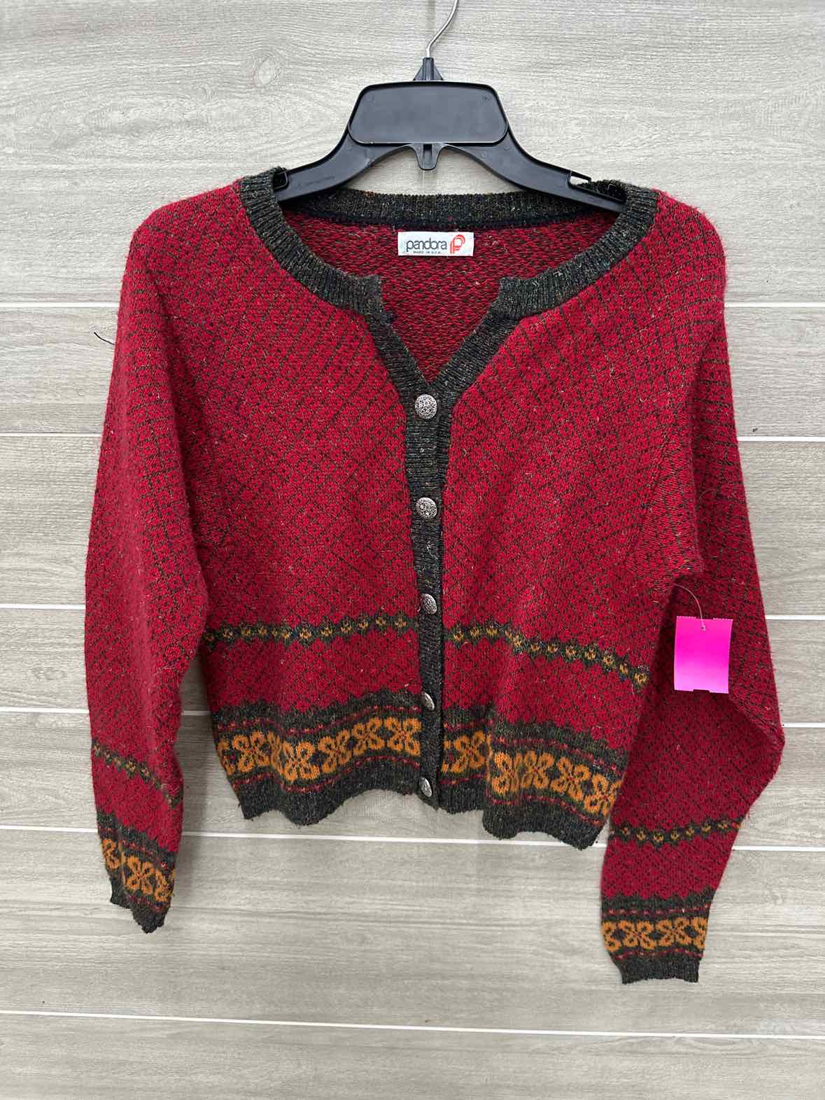 Pandora Size S Red Womens Sweater