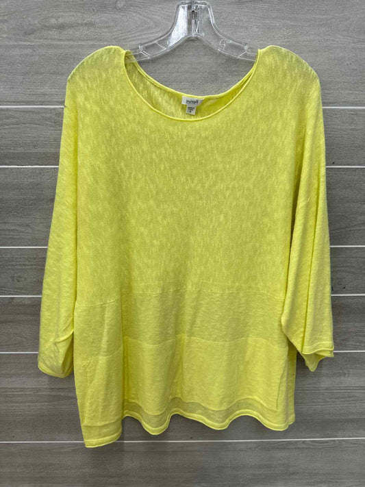 Pure Jill Yellow Womens Size Small Shirt