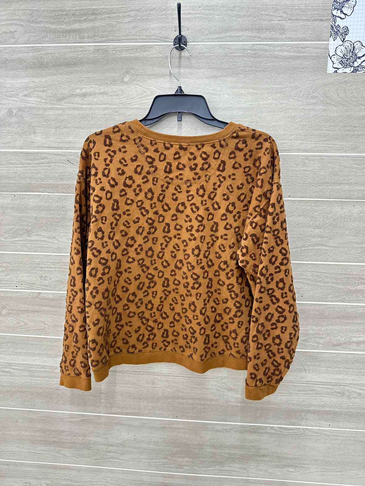 Time & Tru Size M Brown Womens Sweatshirt