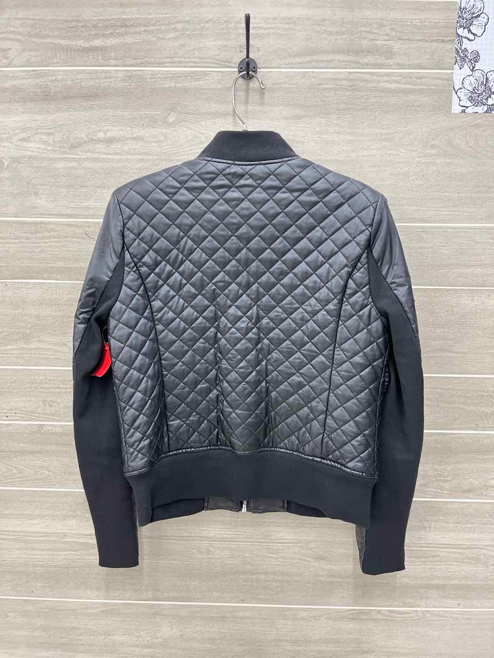 BCBG Maxazria Black Womens Women Size M Jacket (Outdoor)