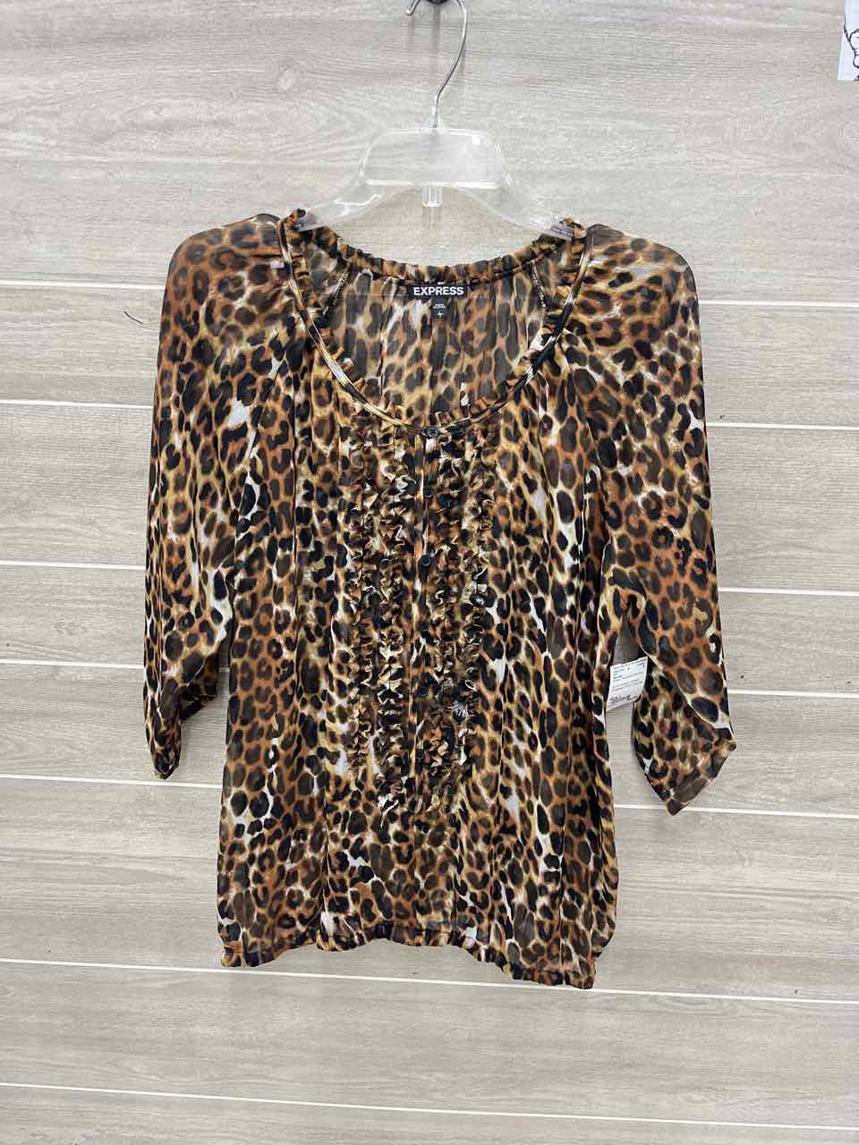 Express Size L Brown Womens Shirt
