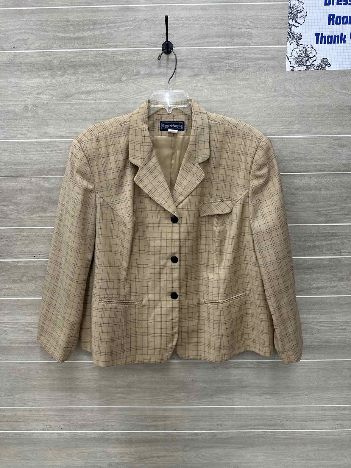 Maggie McNaughton Size 24W Tan Plus Blazer