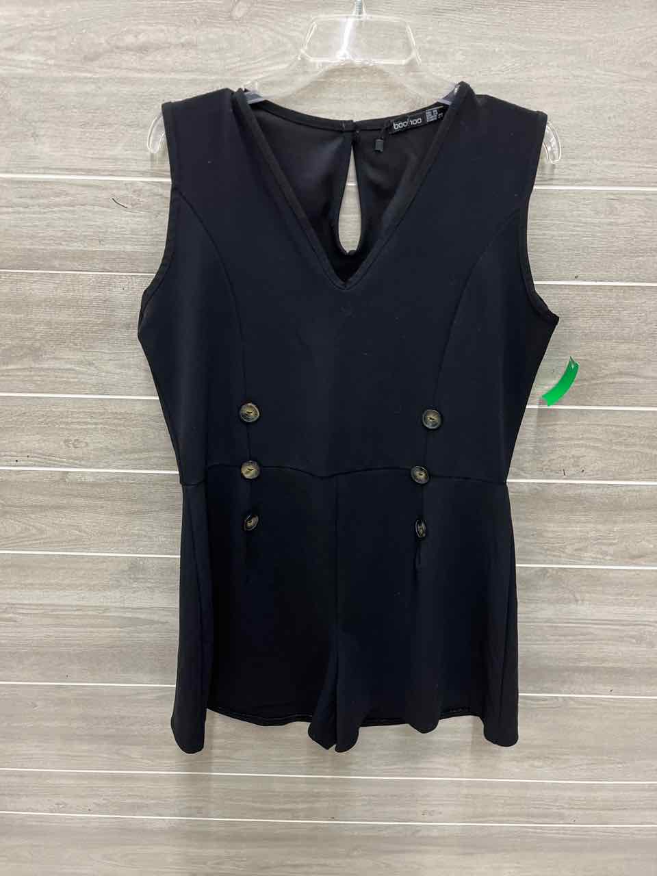 BooHoo Size 14 Black Womens Romper