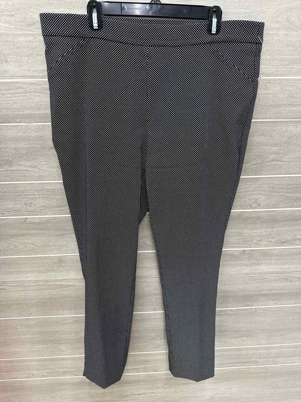 Anne Klein Black Womens Size 14/16 Pants