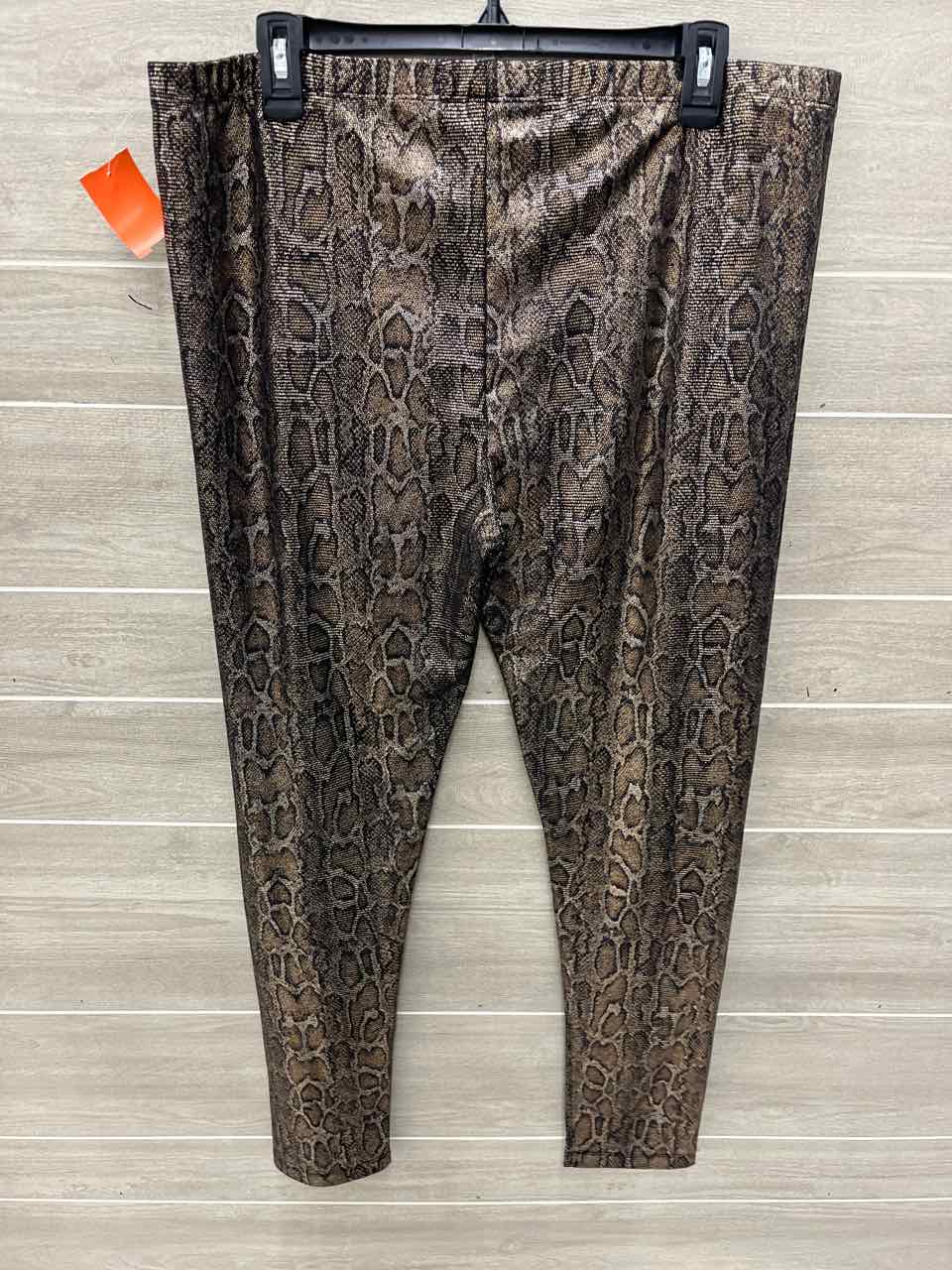 MNG Gold Womens Women Size XL Leggings
