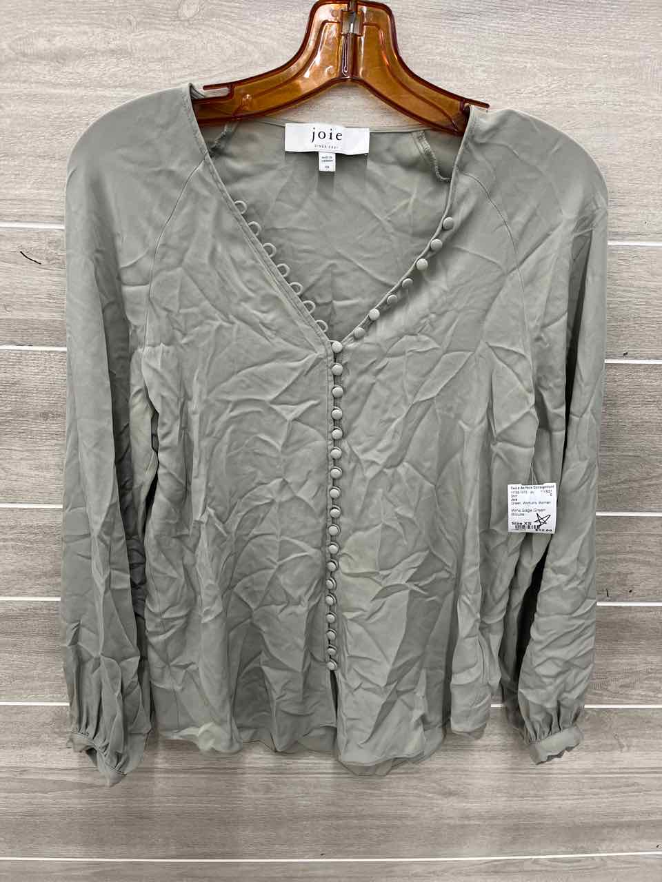 Joie Size XS Green Womens Shirt