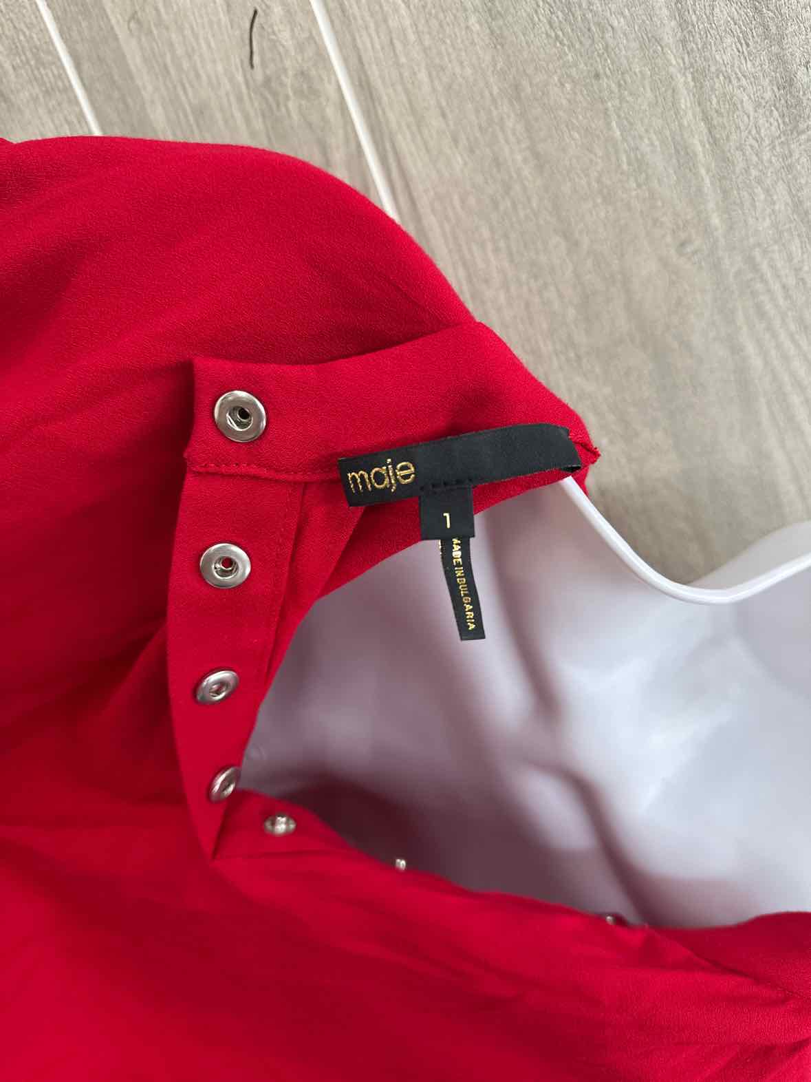 Maje Red Womens Women Size 1/2 Dress