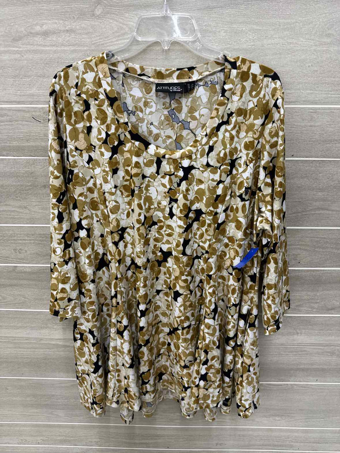 Attitudes by Renee Size 2X/3X Olive Plus Shirt