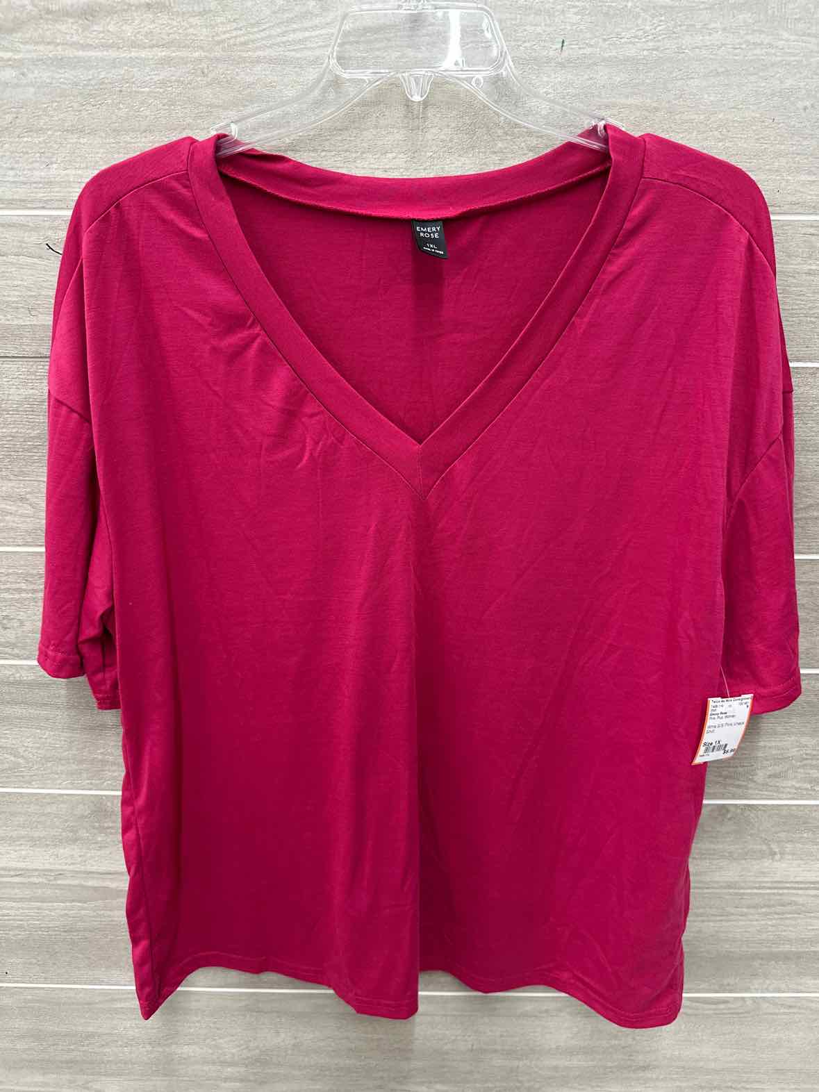 Emory Rose Size 1X Pink Plus Shirt