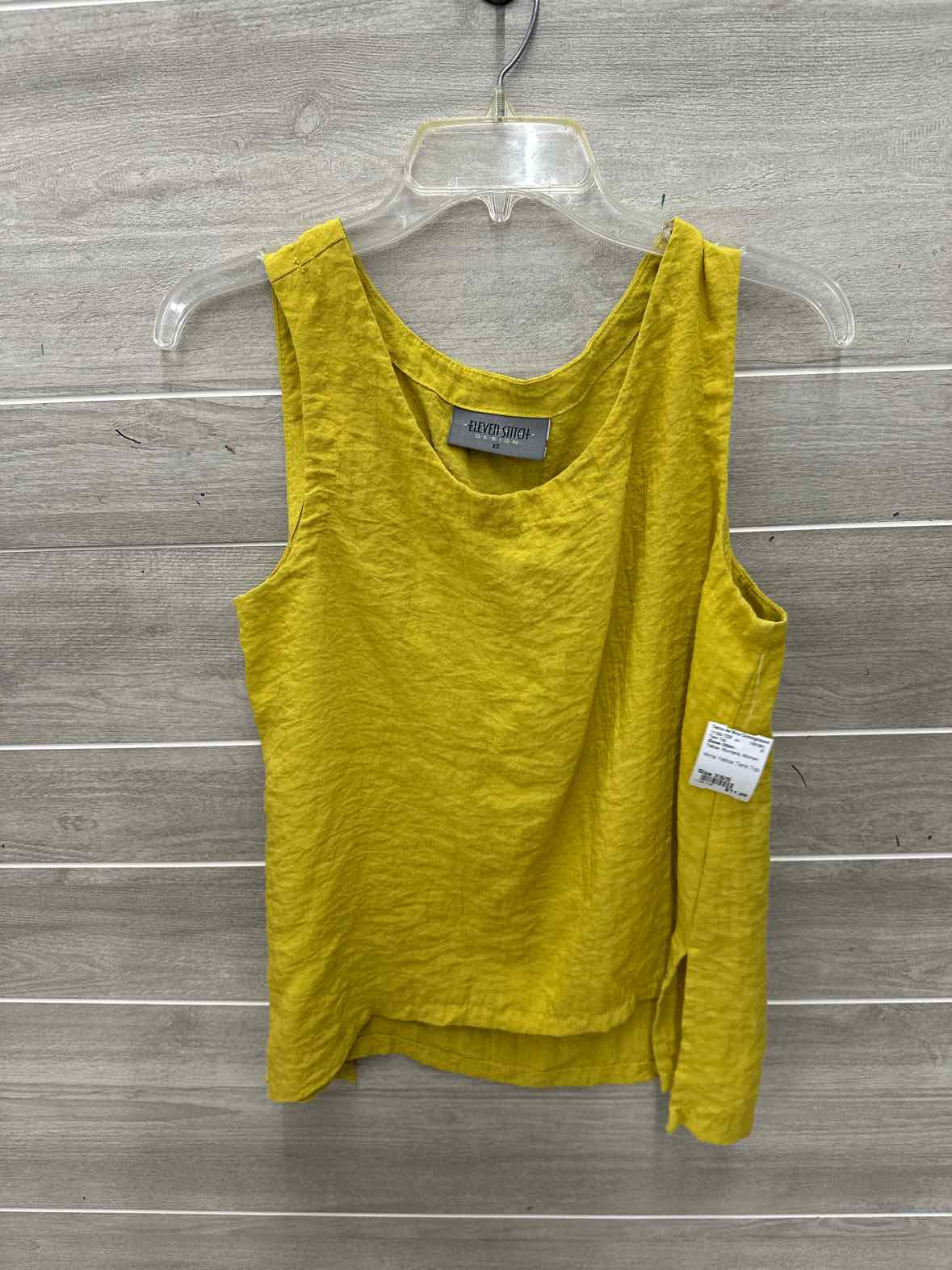 Eleven Stitch Size XS/S Yellow Womens Tank Top